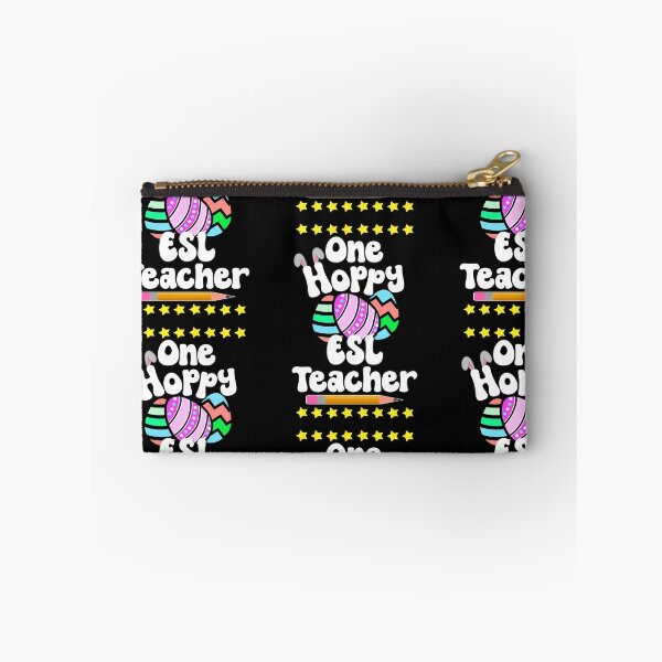 Item preview, One Hoppy ESL ESOL Teacher Happy Easter Egg Bunny Tutor Professor designed and sold by FlorenciaBliss.