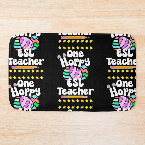 Item preview, One Hoppy ESL ESOL Teacher Happy Easter Egg Bunny Tutor Professor designed and sold by FlorenciaBliss.