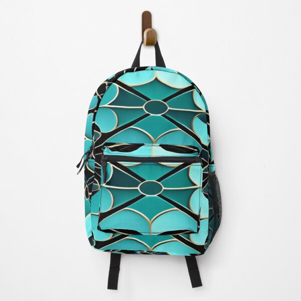 Item preview, Black and Turquoise Abstract Pattern designed and sold by calibrit.