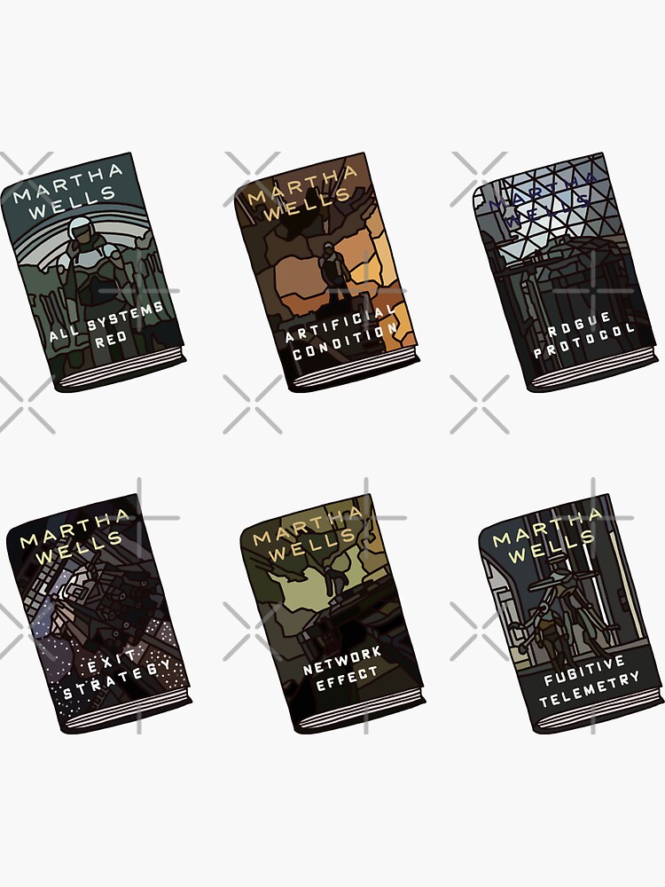 Murderbot Diaries books Sticker