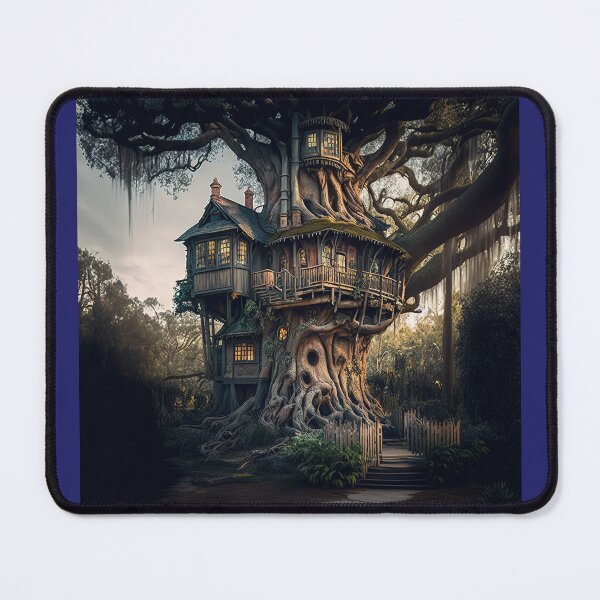 Item preview, Old Growth Cypress Tree in Swamps with Treehouse designed and sold by Bleknervin.