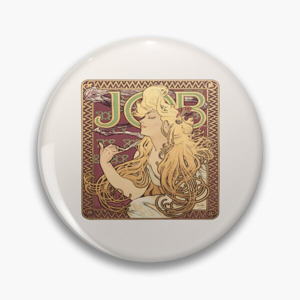 Artikelvorschau, Job von Alphonse Mucha, Mucha Jugendstil, Vintage Museum Ausstellung entworfen und verkauft von Tamas Das.