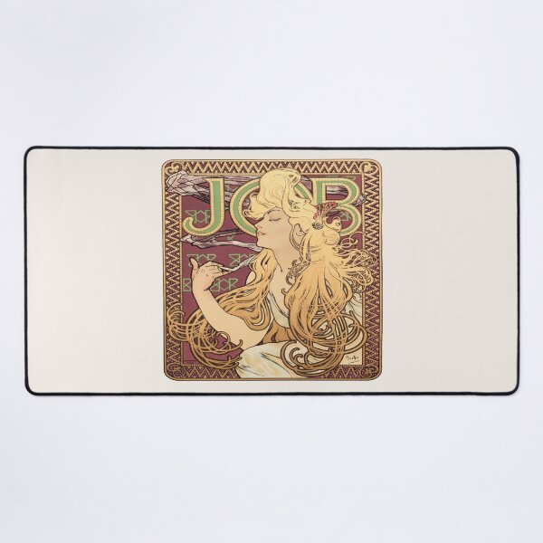 Artikelvorschau, Job von Alphonse Mucha, Mucha Jugendstil, Vintage Museum Ausstellung entworfen und verkauft von Tamas Das.