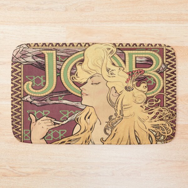 Artikelvorschau, Job von Alphonse Mucha, Mucha Jugendstil, Vintage Museum Ausstellung entworfen und verkauft von Tamas Das.