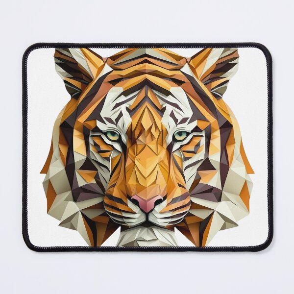 Item preview, Tiger Rainbow A Vibrant and Eye catching Origami Art Piece designed and sold by AstraNovaStudio.