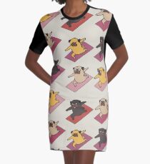 Pugs Warrior Graphic T-Shirt Dress