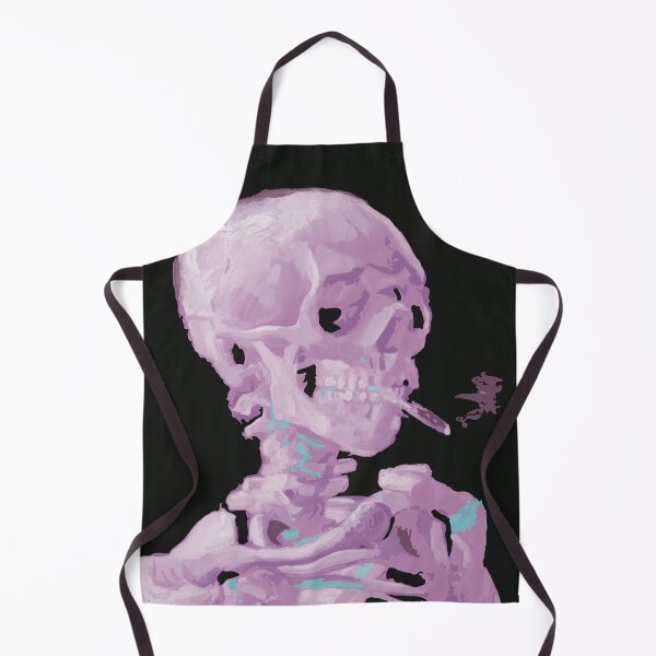 Item preview, Van Gogh Head of a Skeleton with a Burning Cigarette in Pastel designed and sold by CreatedbyEmmaJ.