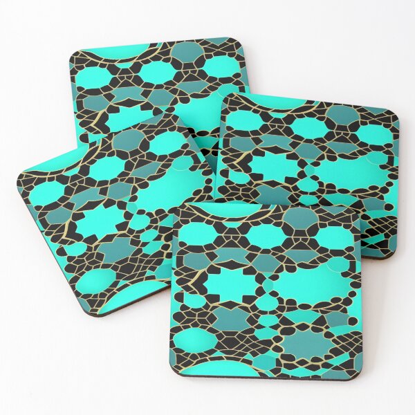 Item preview, Turquoise and Black Mosaic designed and sold by calibrit.