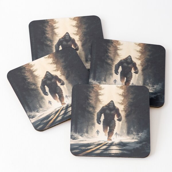 Item preview, Bigfoot hunted, sasquatch running designed and sold by robro31.