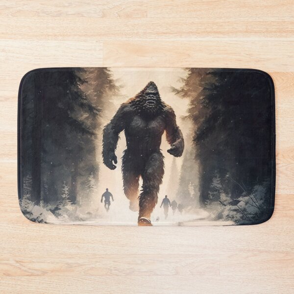 Item preview, Bigfoot hunted, sasquatch running designed and sold by robro31.