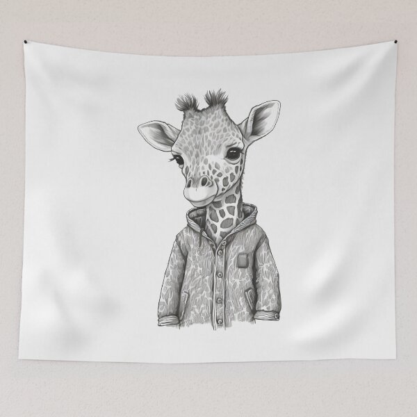 Item preview, Cute Giraffe wear shirt Baby Giraffe Human Style designed and sold by MaxEXP.