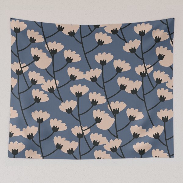 Item preview, Blossom Flower in Blue designed and sold by technicolorable_art.