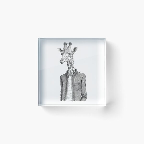 Item preview, Smart Giraffe wear shirt Giraffe Human Style designed and sold by MaxEXP.