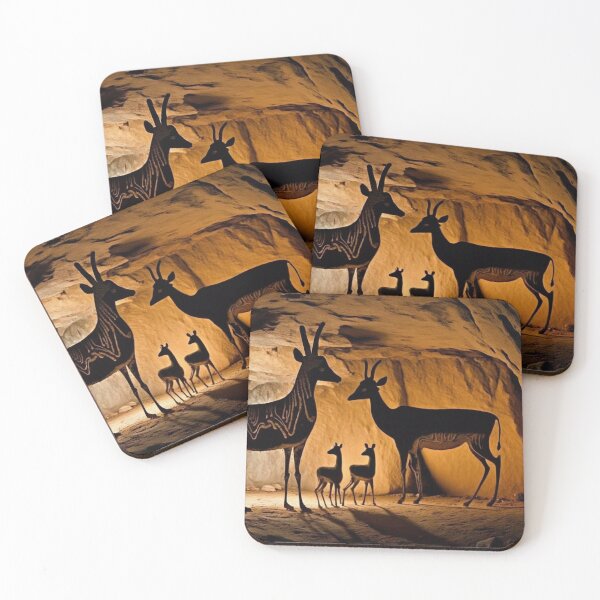 Item preview, Ancient Cave Painting Pictographs designed and sold by Giggl'n Gopher.