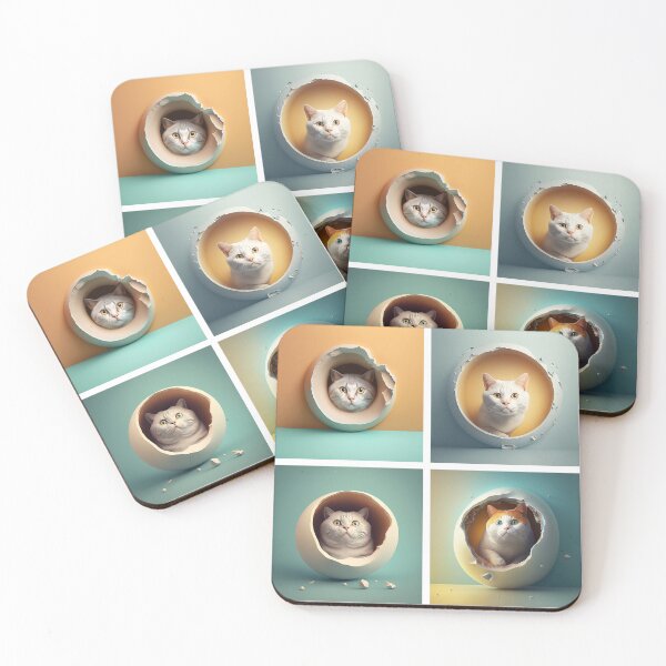 Item preview, 4 Fat cat in square frame 002 [square] designed and sold by jetaiart.
