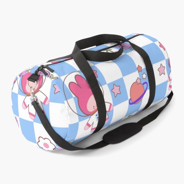 Item preview, Seamless pattern of cute bunny. rabbit vector. Kawaii. Rabbit are happy on chess floor, flower, stars, sherry, astronaut, designed and sold by UnloveToy10.