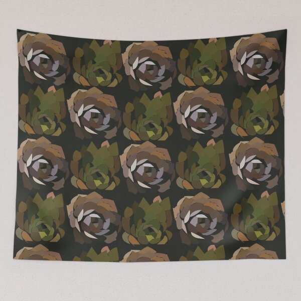 Item preview, Cactus Garden Leaves Green Botanical Pattern designed and sold by Nisha Prabhu.