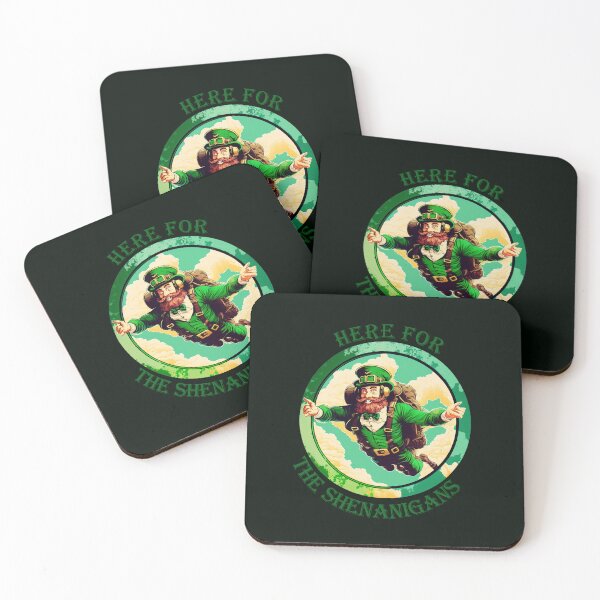 Item preview, Here For The Shenanigans - Funny St Patricks Day Tee designed and sold by StreetShirts1.