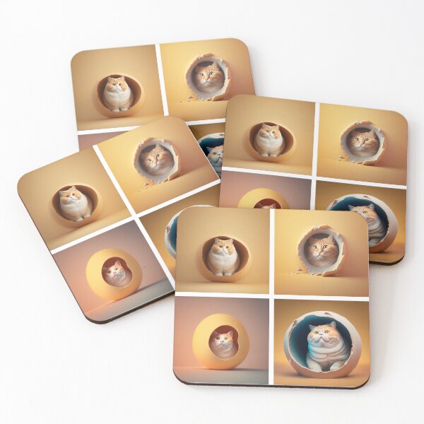 Item preview,  4 Fat cat in square frame 003 [square] designed and sold by jetaiart.
