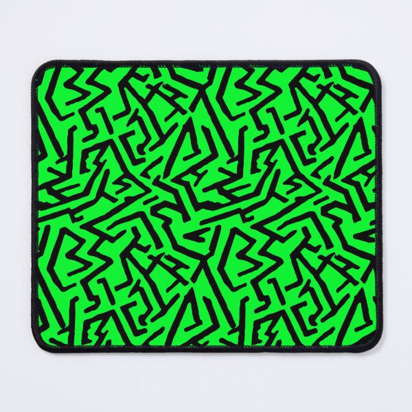 Item preview, Repeat Pattern | Green And Black Irregular Maze Lines designed and sold by TMBTM.
