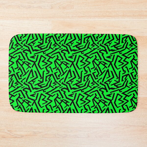 Item preview, Repeat Pattern | Green And Black Irregular Maze Lines designed and sold by TMBTM.