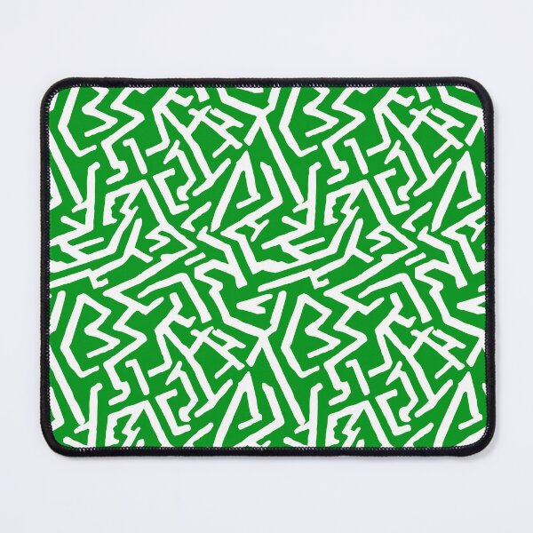 Item preview, Repeat Pattern | Green And White Irregular Maze designed and sold by TMBTM.