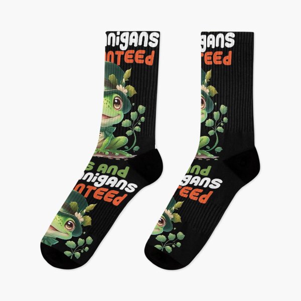 Item preview, Hops And Shenanigans Guaranteed Mischievous St. Patrick's Day Frog designed and sold by GravitiTees.