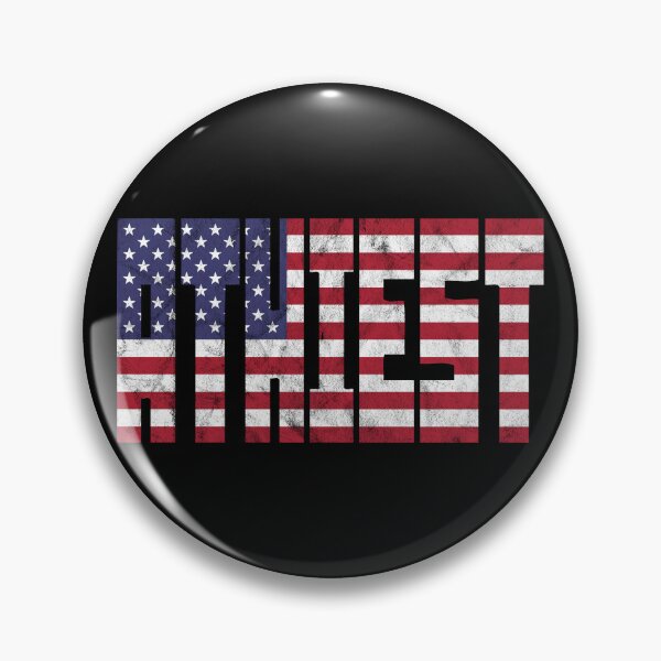 Item preview, American Atheist [Worn Look] designed and sold by politicalamity.