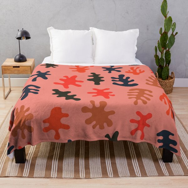 Item preview, Pink Abstract Botanical Pattern designed and sold by technicolorable_art.