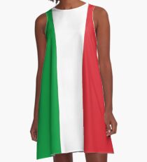 Italian Flag A-Line Dress
