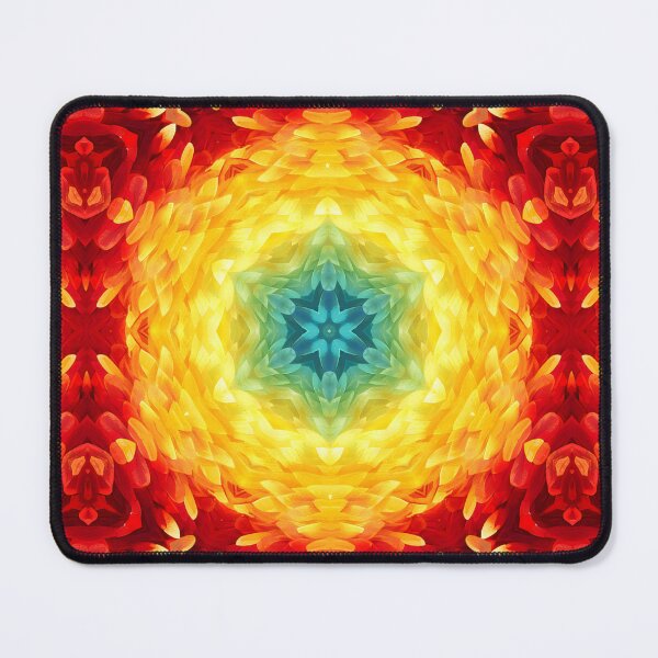 Artikelvorschau, Brilliant Colorful Feathers Kaleidoscope Pattern 18 entworfen und verkauft von Swabcraft.