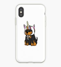 Funny Unicorn Rottweiler iPhone Case