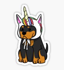 Funny Unicorn Rottweiler Sticker