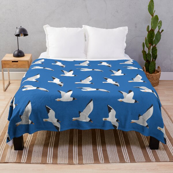 Item preview, Seagulls in Royal Blue designed and sold by CircusCreative.