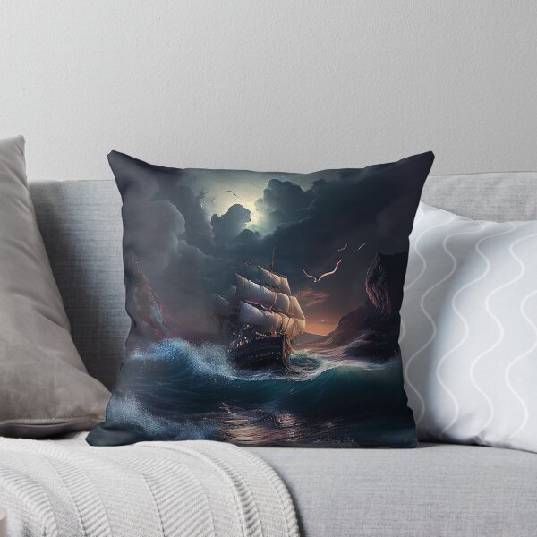 Item preview,  A large sailboat on huge waves designed and sold by Viktor Rolya.