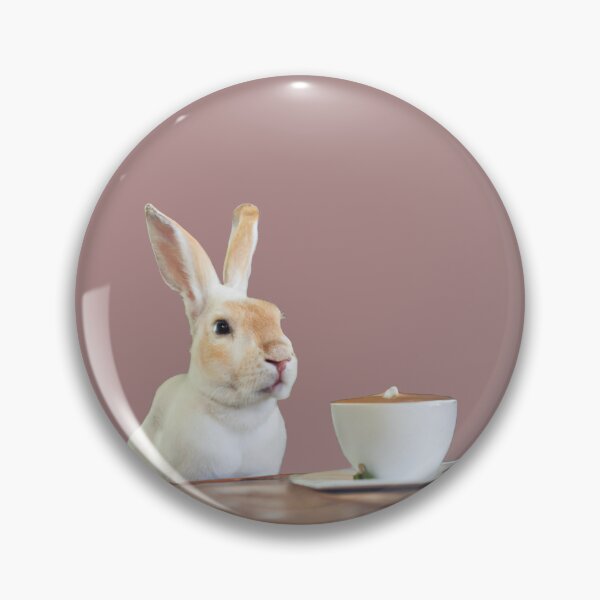 Item preview, Rabbit and coffee-Edited AI generated art designed and sold by Frostp.