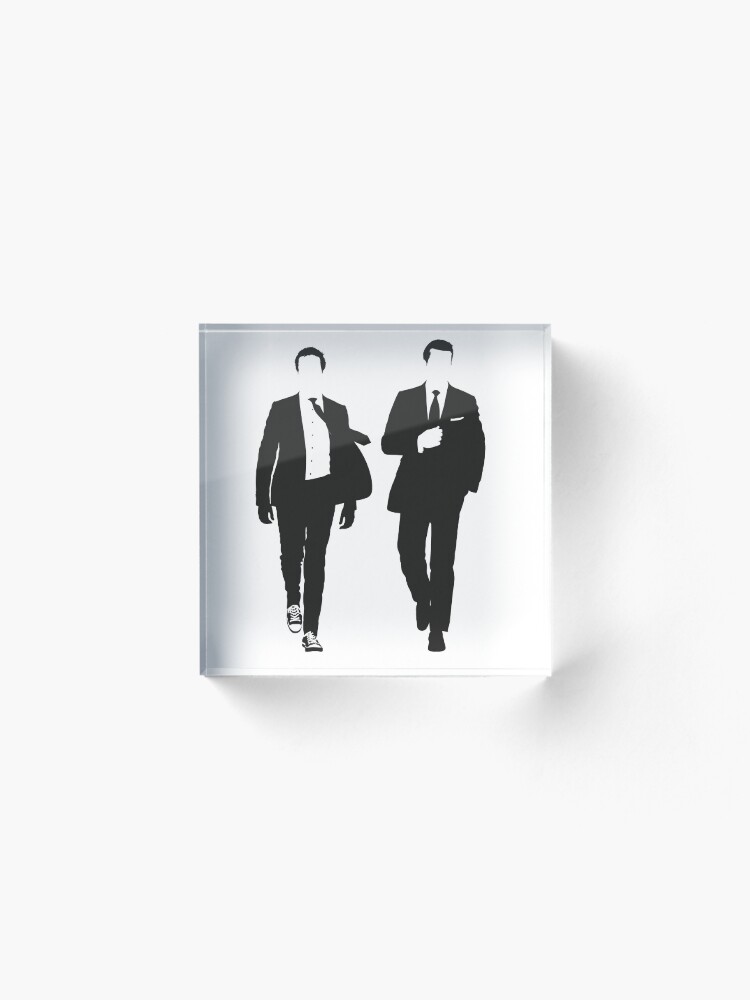 Alternate view of Suits Acrylic Block