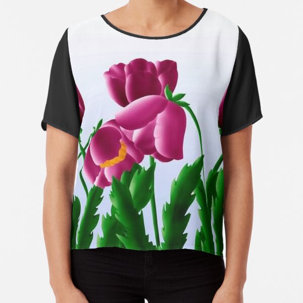 tulips Chiffon Top