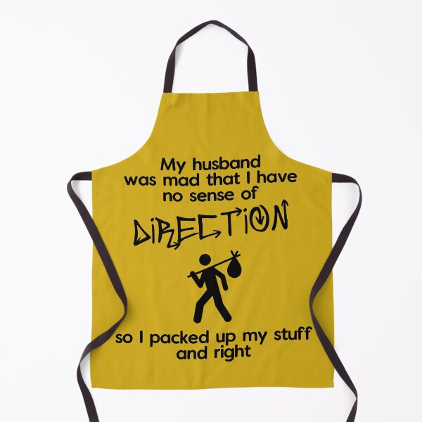 Item preview, No sense of direction, packed up and right (husband, black) designed and sold by SolidEarthArt.
