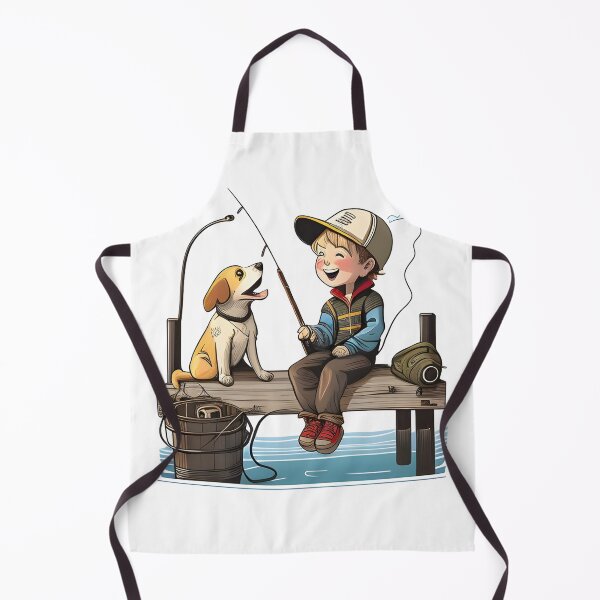 Item preview, fishing with a friend dog designed and sold by DEMONIZATOR.