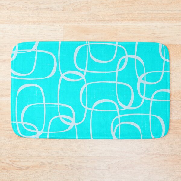 Item preview, Mid Century Modern Abstract Blue designed and sold by StarLiteRetro.