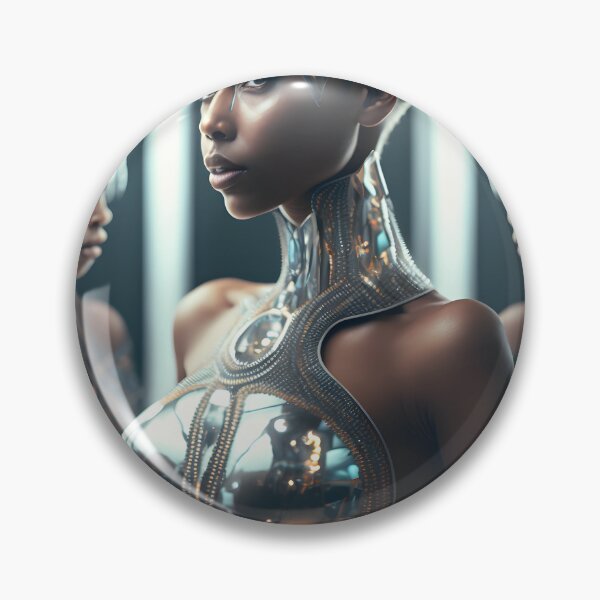 Item preview, Dressed for the Future: A Princess Adorned in a Mirror Dress designed and sold by digitalbrosse.