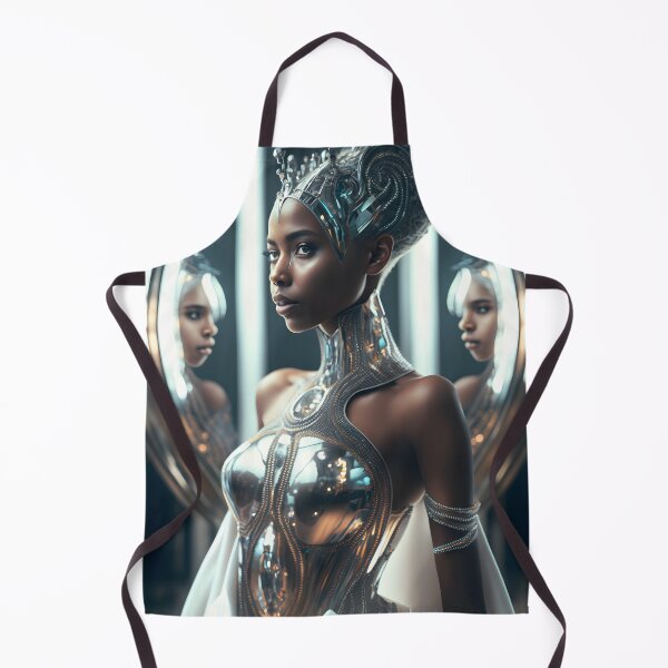 Item preview, Dressed for the Future: A Princess Adorned in a Mirror Dress designed and sold by digitalbrosse.