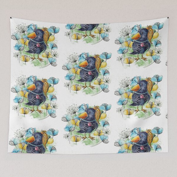 Item preview, Crow&Flowers designed and sold by Yulchikdesign.