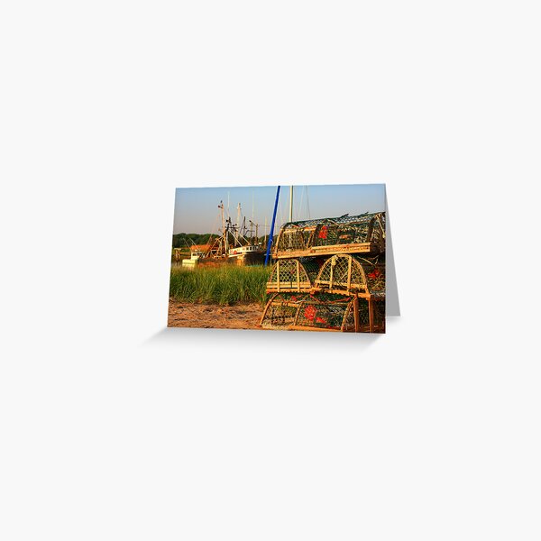 Lobster Traps Greeting Card