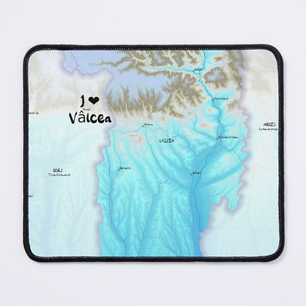 Item preview, Vâlcea County Map, România designed and sold by maptheclouds.