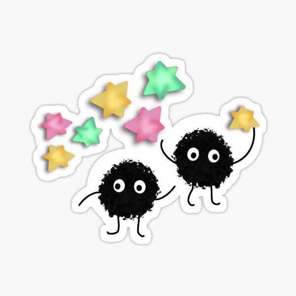 A Trio Of Soot Sprites Die Cut Sticker