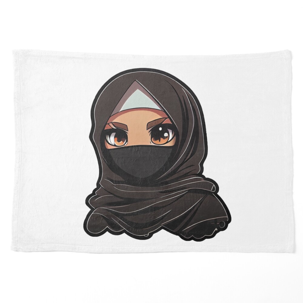 Beautiful Girl in Hijab Cartoon iPad Case & Skin for Sale by MrBadDream