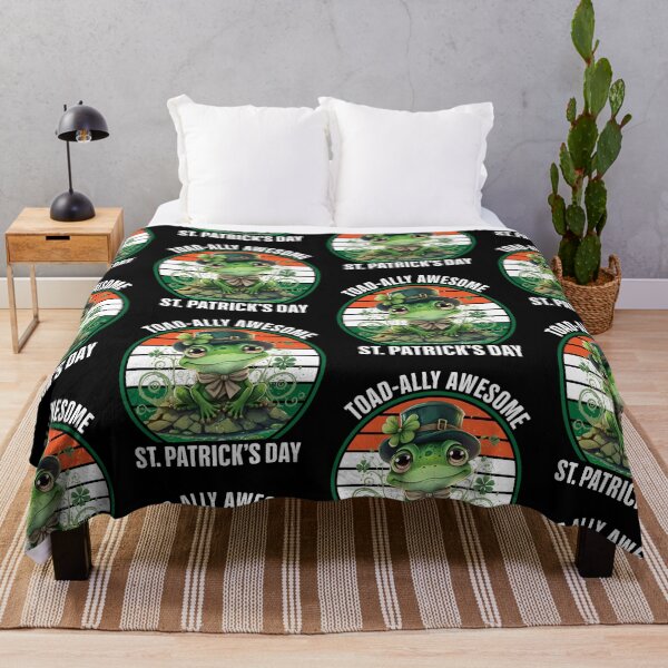 Item preview, Toad-ally Awesome St. Patrick's Day Funny Leprechaun Frog designed and sold by GravitiTees.