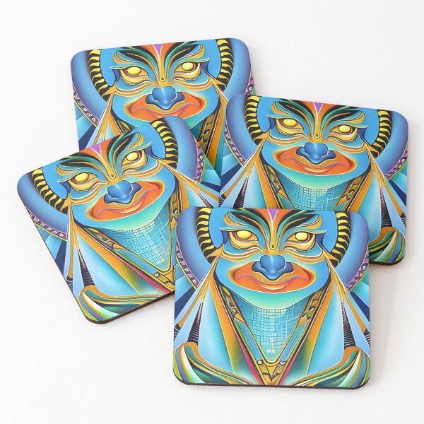 Item preview, New World Gods (16) - Mesoamerican Inspired Psychedelic Art designed and sold by TheThirdEye.